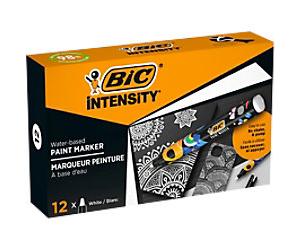 BIC Permanent Paint Marker White Medium Conical 2.3 mm Pack of 12