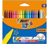 Bic Plastidecor Assorted Colored Crayons (Pack of 18)