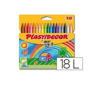 Bic Plastidecor Assorted Colored Crayons (Pack of 18)