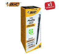 Bic Pocket Permanent Black Bullet Tip Marker - for Precise Marking Pack of 12