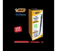 Bic Marking Permanent Markers Fine Tip Black 12 Box