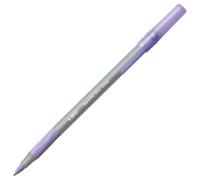 BIC Round Stic Grip Ballpoint Pens - Value Pack of 40 Pens for Office - Purple Colour - Smooth Writing and Comfortable Grip