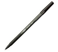 BIC (R) Soft Feel(R) Stick Pens, Medium Point, 1.0 mm, Black, Box of 12