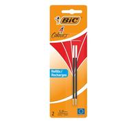 BIC Ballpoint Pen Refill 4 Colours 0.4 mm Red Pack of 2