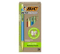 BIC ReVolution Xtra-Life Mechanical Pencil, Medium Point (0.7mm),Made With 65% Recycled Plastic, 24-Count