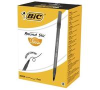 Bic Round Stic Black Ballpoint Pen 60 Pack