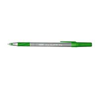 BIC Round Stic Grip Xtra Comfort Ball Pen Medium Pt 1.2mm Green 2DOZEN GSMG11GN