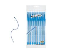 Bic Round Stic Medium Writing Ball Pen - BLUE - PACK OF 8 Bic Multicolor