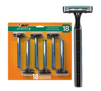 BIC Sensitive 2 Disposable Razors for Men With 2 Blades for Sensitive Skin 18 Count Value Pack of Shaving Razors