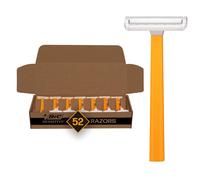 BIC Sensitive Men's Disposable 1-Blade Razors, Smooth Shave for Dorm and Daily Grooming, 52-Pack
