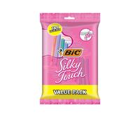 BIC Silky Touch Women's Disposable Razors With 2 Blades Pretty Pastel Razor Handles 10 Count Value Pack of Shaving Razors