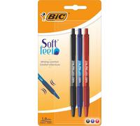 Bic Soft Feel Ballpoint Pens Medium Point (1.0 mm) - Assorted Colours, Pack o
