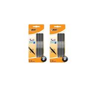 Bic Soft Feel Ballpoint Pens, Retractable Pens, Ideal for School and Office, Medium P