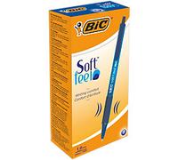 BIC Soft Feel Soft Feel Retractable Ballpoint Pen Blue 0.4 mm Medium Ballpoint Pack of 12