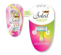 BIC Soleil Bella Sun-Twist Scented Women's 4 Blade Disposable Razor, 3-Count