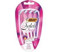 BIC Soleil Scent Razors Women - Triple Blade Disposable Womens Razors with Floral Scented Handles - Pack of 4