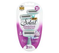 BIC, Soleil Sensitive Advanced, Disposable Razors, 2 Razors