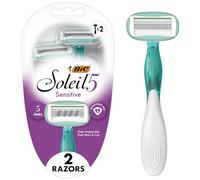 BIC Soleil Sensitive Advanced Disposable Women's Shaving Razors, 2-Count
