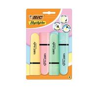 Bic Tank Highlighters Pastel Assorted (Pack of 4) 517953