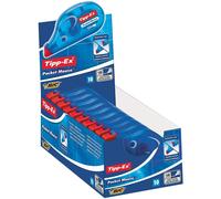 Bic Tipp-Ex Pocket Mouse Correction Tapes, Box of 10 - with 10M-Long of Extra Tear-Resistant Plastic Tape, White