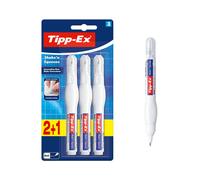 Bic Tipp-Ex 'Shake'n Squeeze', Correction Pens, Opaque Correction Fluid, 8 ml, Pack of 3, White