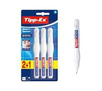 BIC Correction Pens Tipp-Ex Shake'n Squeeze – Opaque Correction Fluid, 8 ml, Pack of 3, White