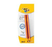 BIC Triangular Pencil HB BIC KIDS EVOLUTION 2 Assorted Colours - Pack of 2, Pink/Orange