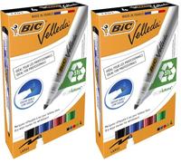 Bic TS-140038 Velleda 1701 Dry Wipe Bullet Tip Whiteboard Marker Pen, Pack of 8