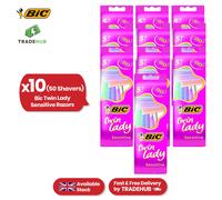Bic Twin Lady Sensitive Razors Pack - Women Twin Blade Shaving Razors