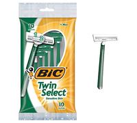 Bic Twin Select, Sensitive Skin, Disposable Shaver For Men, 10-Count Packages (Pack Of 3)