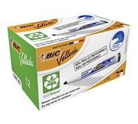 Bic Velleda 1701 Ecolutions Whiteboard Pens, Green - Box of 12 - Dry Erase Pens for Whiteboards in School or office