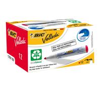 Bic Velleda 1701 Drywipe Marker Bullet Tip Red (Pack of 12) 1199170103