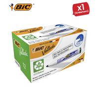 Bic Ecolutions Velleda 1701 Whiteboard Marker Green, Pack of 12