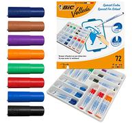 BIC Velleda 1721 Whiteboard Pens - Assorted Colours, Classpack of 72