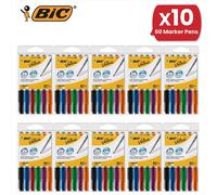 Bic VELLEDA 1741 DRYWIPE ASSORTED - 10 Packs Bic Multicolor