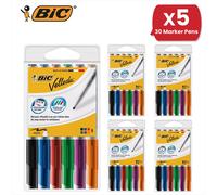 Bic VELLEDA 1741 DRYWIPE ASSORTED - 5 Packs Bic Multicolor