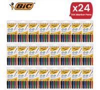 Bic VELLEDA 1741 DRYWIPE ASSORTED - PACK OF 6 - 24 Packs Bic Multicolor
