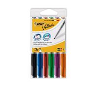 Bic VELLEDA 1741 DRYWIPE ASSORTED - PACK OF 6 Bic Multicolor