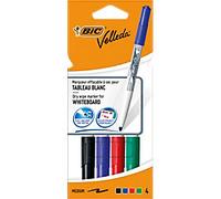 BIC Velleda 1741 Non-permanent Whiteboard Marker Assorted Medium Bullet 1 - Pack of 4