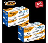Bic Velleda 1741 Whiteboard Drywipe Markers Blue - Box of 12 - 4 Packs Bic Multicolor