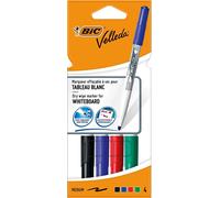 Bic Velleda 1741 Whiteboard Marker Assorted Colours, Pack of 4
