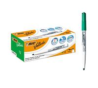 Bic Velleda 1741 Whiteboard Drywipe Markers Green - Box of 12