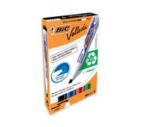 BIC Velleda Whiteboard Marker 1751 Chisel tip Black,Blue,Green,Red...