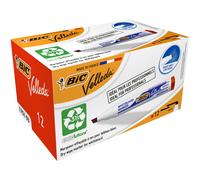 BIC Velleda 1751 Ecolutions Dry Erase Felt - Red, Box of 12