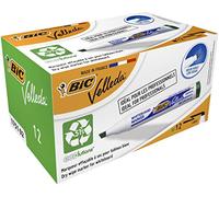 Bic Velleda 1751 Whiteboard Marker Chisel Tip Line Width 3.7-5.5mm Green Ref 1199175102 [Pack 12]
