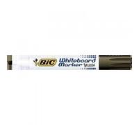 BIC Velleda 1751 ECOlutions Whiteboard Pens, Black, Box of 12 - Low-Odor Erasable Pens for Office or School
