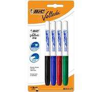 BIC Velleda Grip Whiteboard Markers - Assorted (Pack of 4)