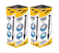 Bic Velleda Liquid Ink Dry Wipe Pocket Markers Black - 2 Packs Bic Black