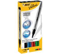 BIC Velleda Liquid Ink Pocket marker 4 pc(s) Bullet tip Black, Blue, Green, Red