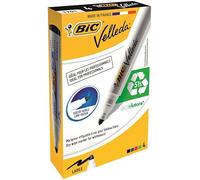 Bic Velleda Marker Whiteboard Dry-Wipe 1701 Large Bullet Tip 1.5mm Line Assorted Ref 904941 [Pack 4] + Free finchley Refill Pen (10)